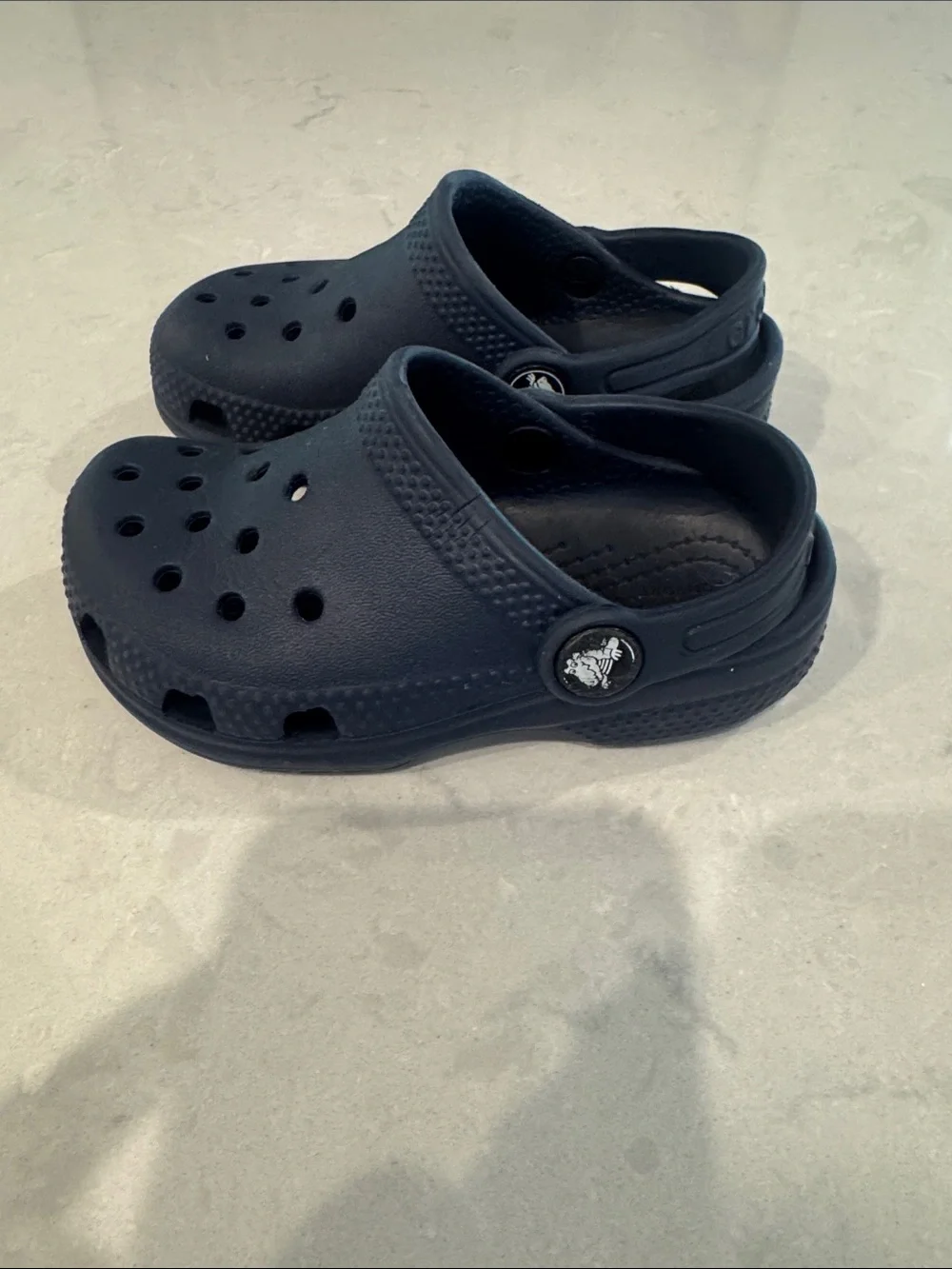 CROCS Kids Navy Blue Classic Clog Sandals Size 8 C